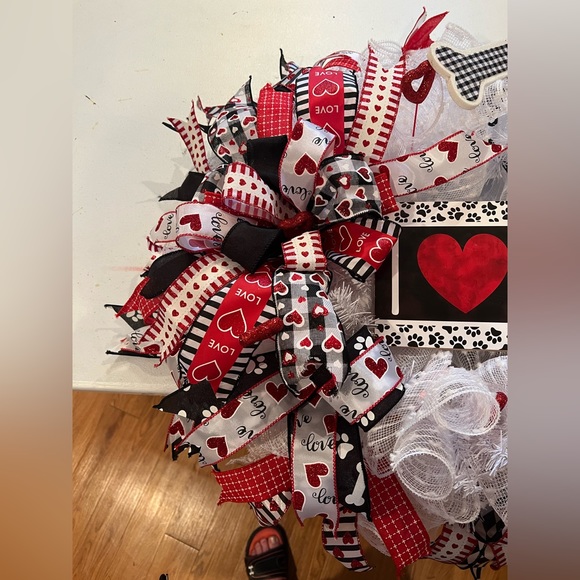 I❤️ dogs wreath - Picture 2 of 3